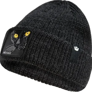 Goorin Bros. Cuffia Beanie 'The Menace' in Misto Acrilico Nero Unisex
