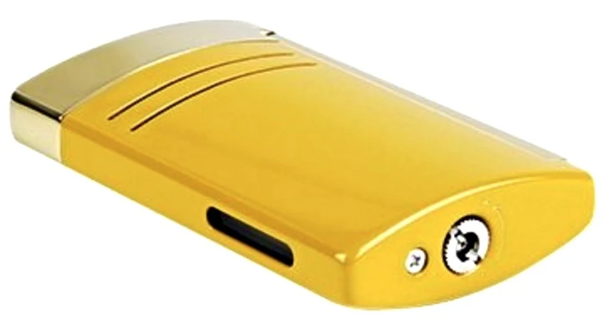 S.t.dupont Accendino Maxijet Fiamma Potente Antivento Ricaricabile giallo 020175 - immagine 6