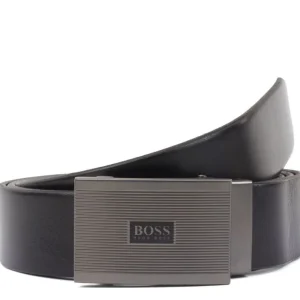 CINTURA UOMO CON FIBBIA IN PELLE  NERO - Jecil_Or35 10219311   50419381