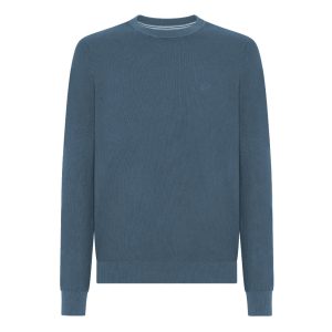 MAGLIA UOMO GIROCOLLO IN PURO COTONE - NAVY SCURO 55