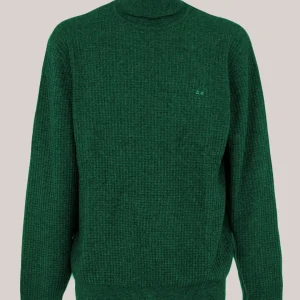 MAGLIA UOMO VERDE SCURO - TURTLE FAKE LEATHER