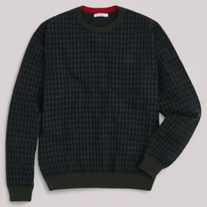 MAGLIA UOMO JACQUARD VERDE SCURO