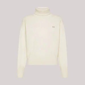 MAGLIA DONNA DOLCEVITA IN LANA BIANCO PANNA