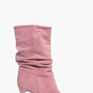 Stivaletti Gilda 20 aggrappati camoscio rosa