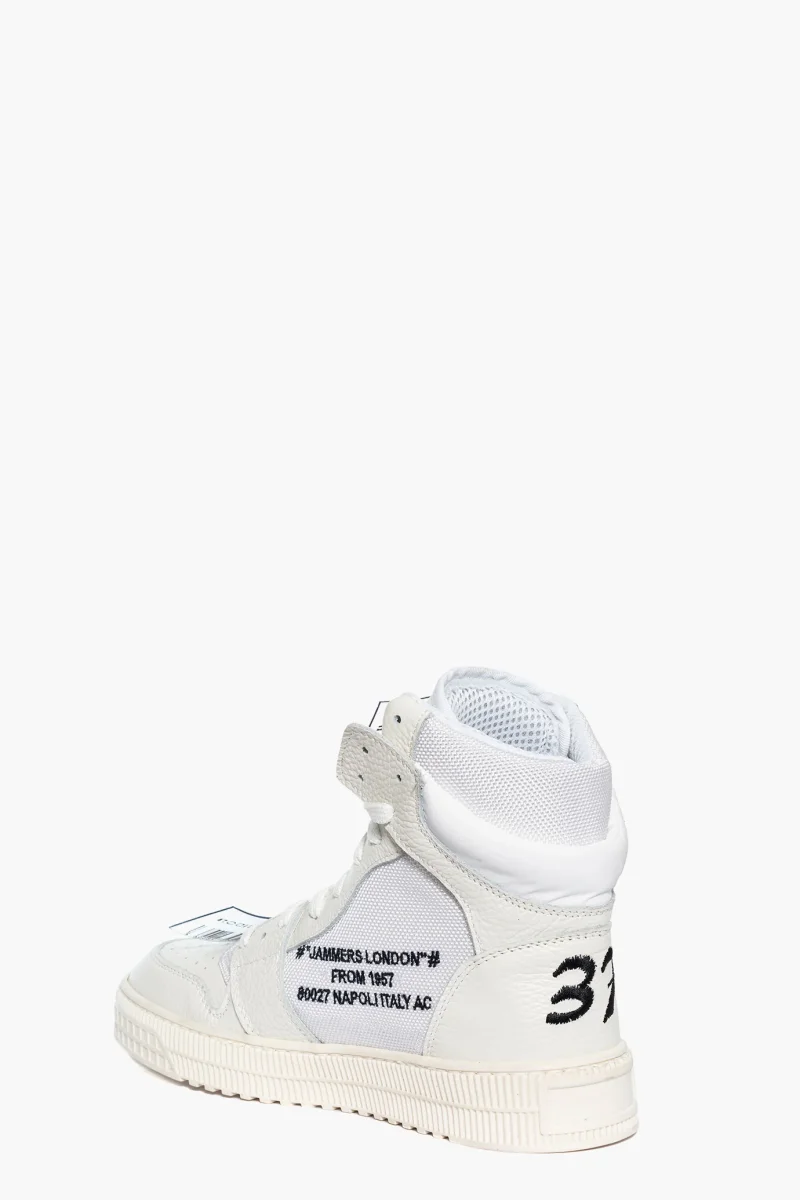 Sneakers Jammers London Liadiv pelle bianco - immagine 5