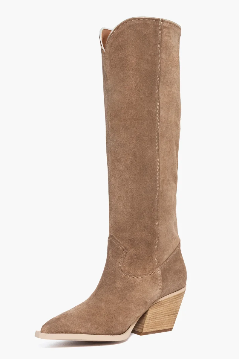 Stivali Irene 45 camoscio taupe - immagine 4