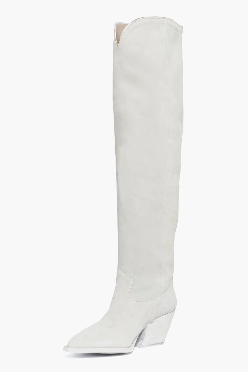 Stivali Irene 55 camoscio ghiaccio - immagine 4