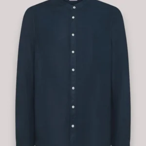 CAMICIA UOMO LINO NAVY BLUE