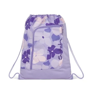 Satch Sacca sportiva Sacchetta 12 Litri Palestra Sport Nero lilac blossom