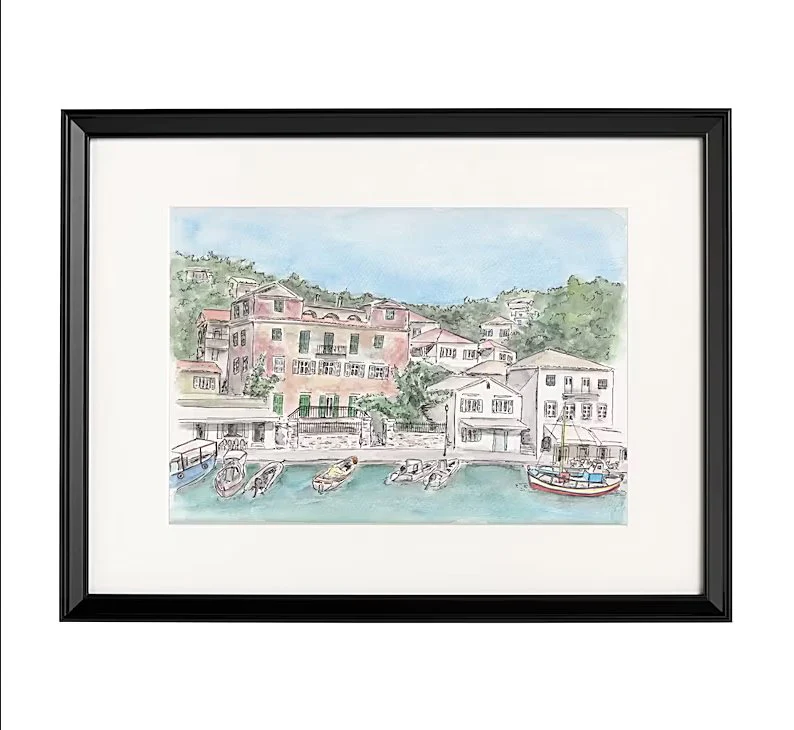 Illustrazione acquerello: Casa del Governatore di Paxos - immagine 3