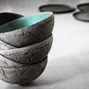 MANI BOWL N3 GREEN - Ciotola in ceramica