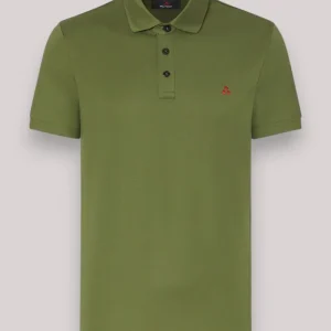 POLO UOMO IN COTONE VERDE SCURO