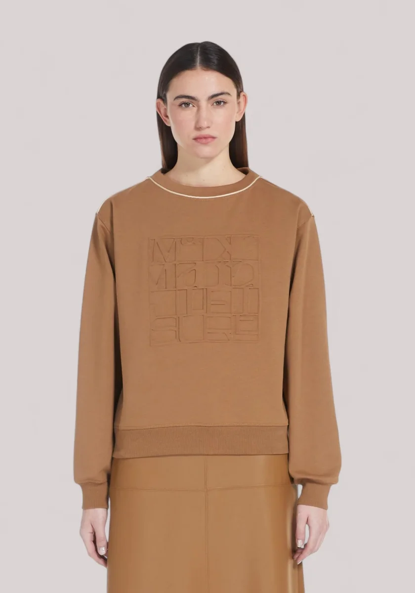 FELPA DONNA IN JERSEY CUOIO - immagine 4