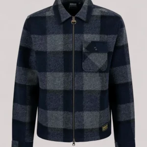 GIUBBINO UOMO HAILWOOD FLEECE OVERSHIRT NAVY