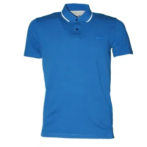POLO UOMO SLIM FIT IN COTONE STRETCH - TRUE BLUE  MONTEREY