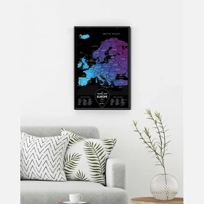 Poster scratch off Europa Black - immagine 3