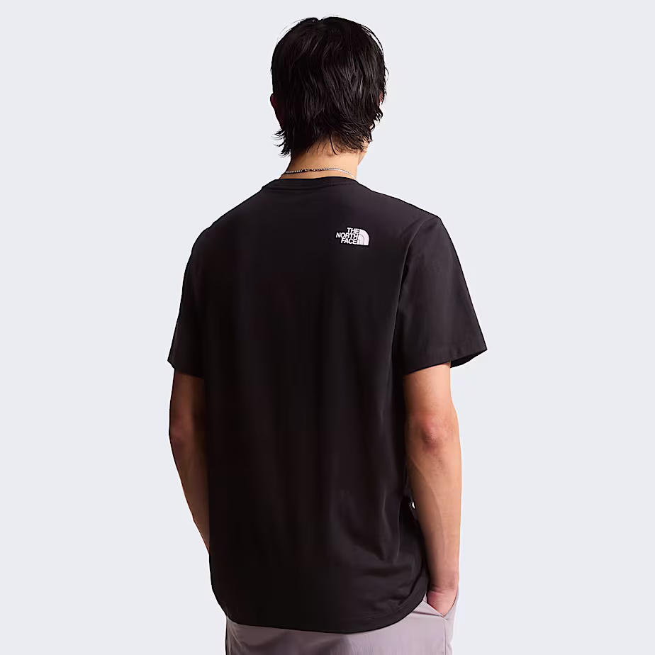 The North Face T-Shirt Evolution Half Dome Uomo Misto Cotone Nero Bianco - immagine 6