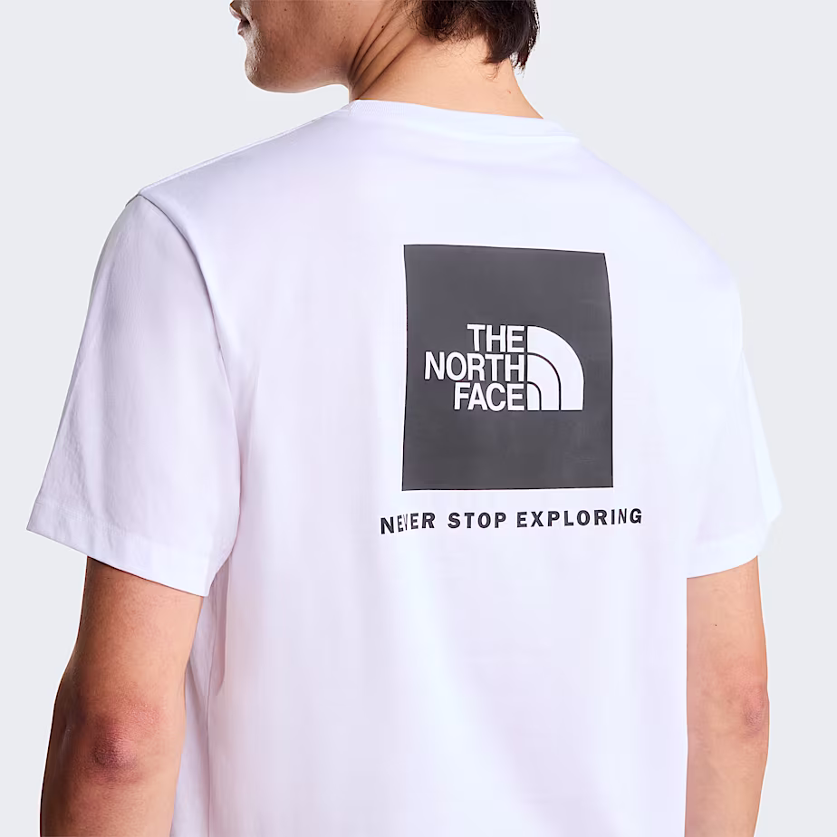 The North Face T-Shirt Evolution NSE Box Regular Fit Misto Cotone Bianco Uomo - immagine 5