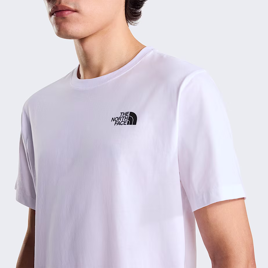 The North Face T-Shirt Evolution NSE Box Regular Fit Misto Cotone Bianco Uomo - immagine 4