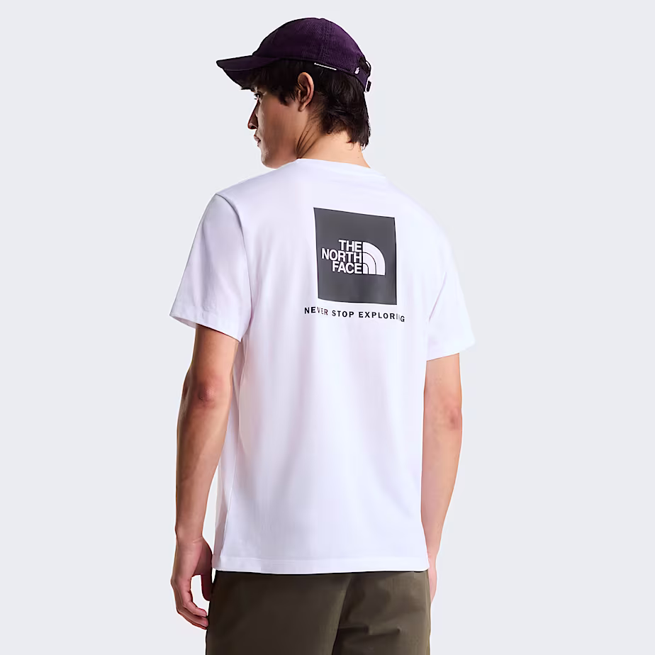 The North Face T-Shirt Evolution NSE Box Regular Fit Misto Cotone Bianco Uomo - immagine 8