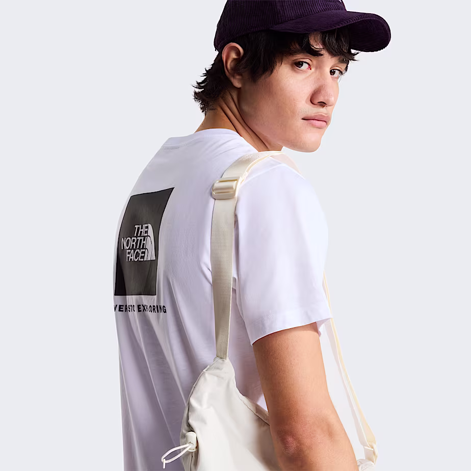 The North Face T-Shirt Evolution NSE Box Regular Fit Misto Cotone Bianco Uomo - immagine 6