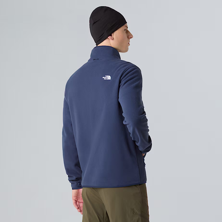 The North Face felpa Pile Glacier full zip uomo blu navy - immagine 6