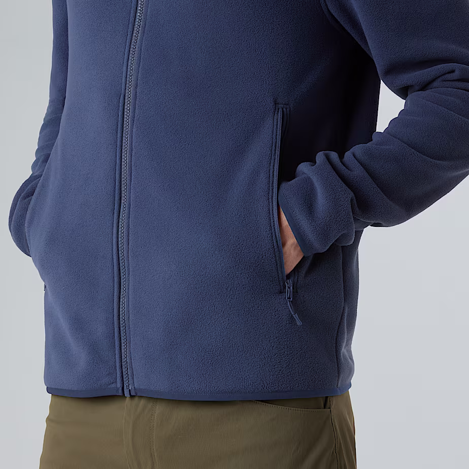 The North Face felpa Pile Glacier full zip uomo blu navy - immagine 7