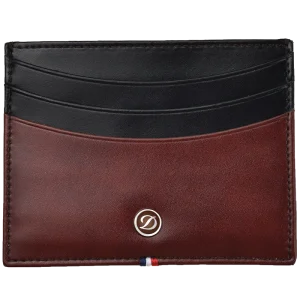 S.t.dupont pelle uomo porta carte credito line D - 180192 marrone inbox
