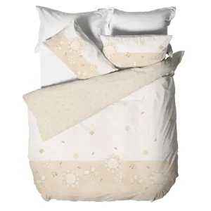 THUN® Parure Copripiumino Matrimoniale stampa digitale letto Elegance Beige B201054