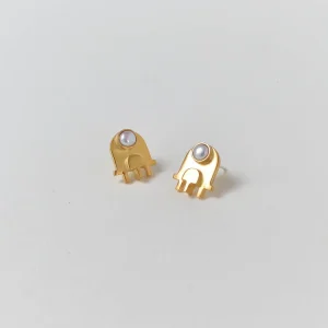 Orecchini a lobo con perla ANNA