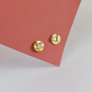 Orecchini a lobo con perle MOON