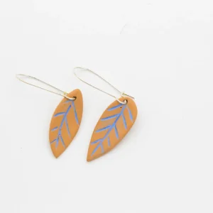 Orecchini ceramica FOGLIA