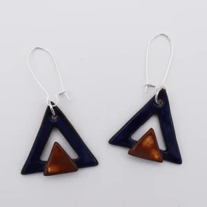 Orecchini ceramica a TRIANGOLO