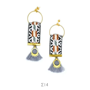 Orecchini in tessuto Σ14