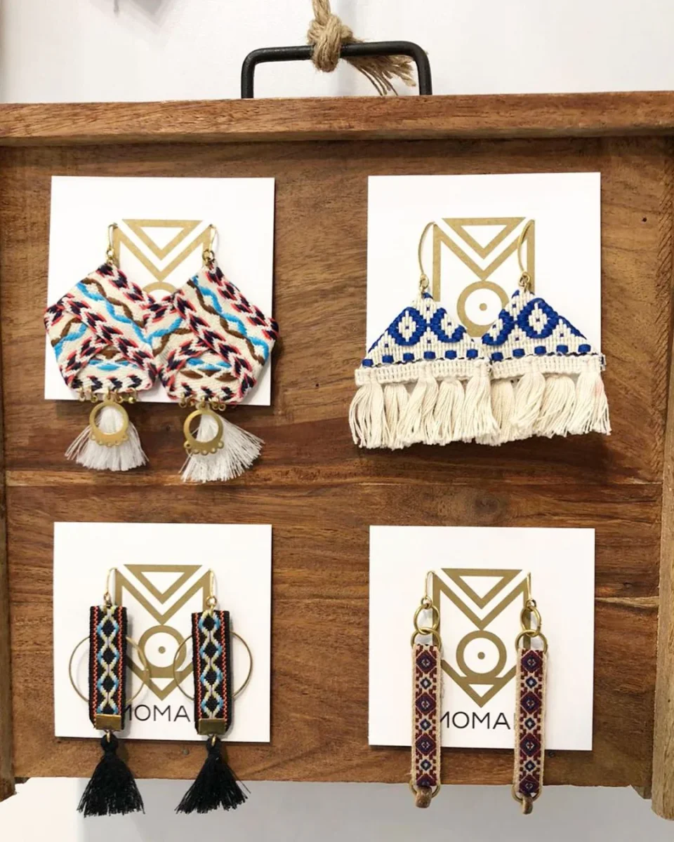 Orecchini in tessuto Σ17 - immagine 3