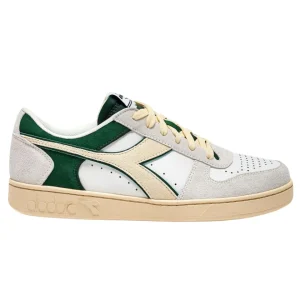 Diadora Sneakers Magic Basket Low Suede Leather Bianco