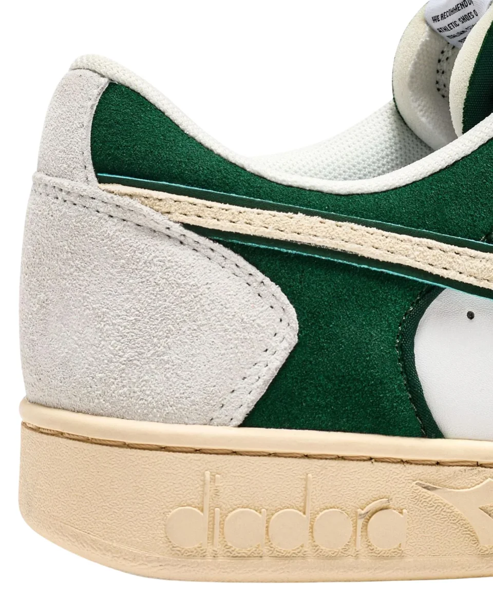 Diadora Sneakers Magic Basket Low Suede Leather Bianco - immagine 7