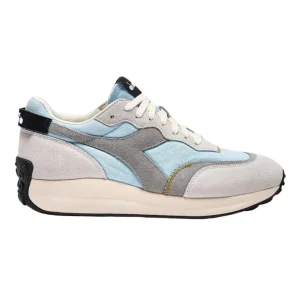 Diadora Sneakers Race Suede SW Blu in Pelle Scamosciata