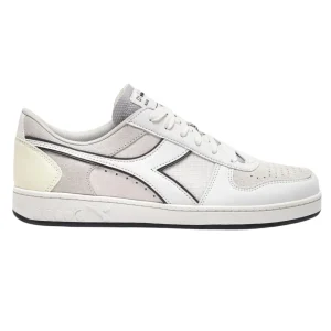 Diadora Magic Basket Low Tech in Pelle Scamosciata Bianco