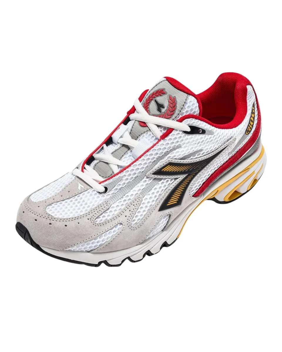 Diadora Sneaker Sportiva Style Running Bianco Pelle - immagine 3