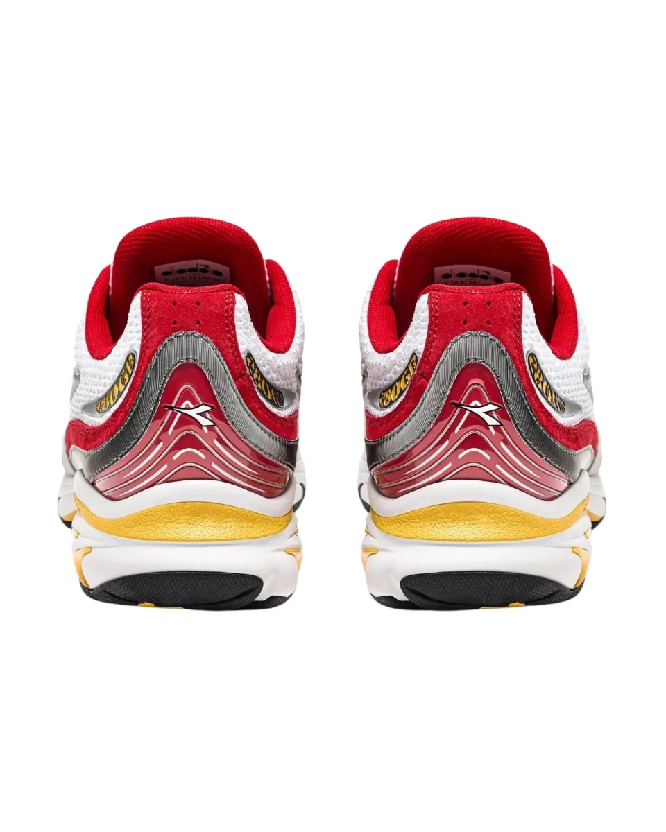 Diadora Sneaker Sportiva Style Running Bianco Pelle - immagine 4