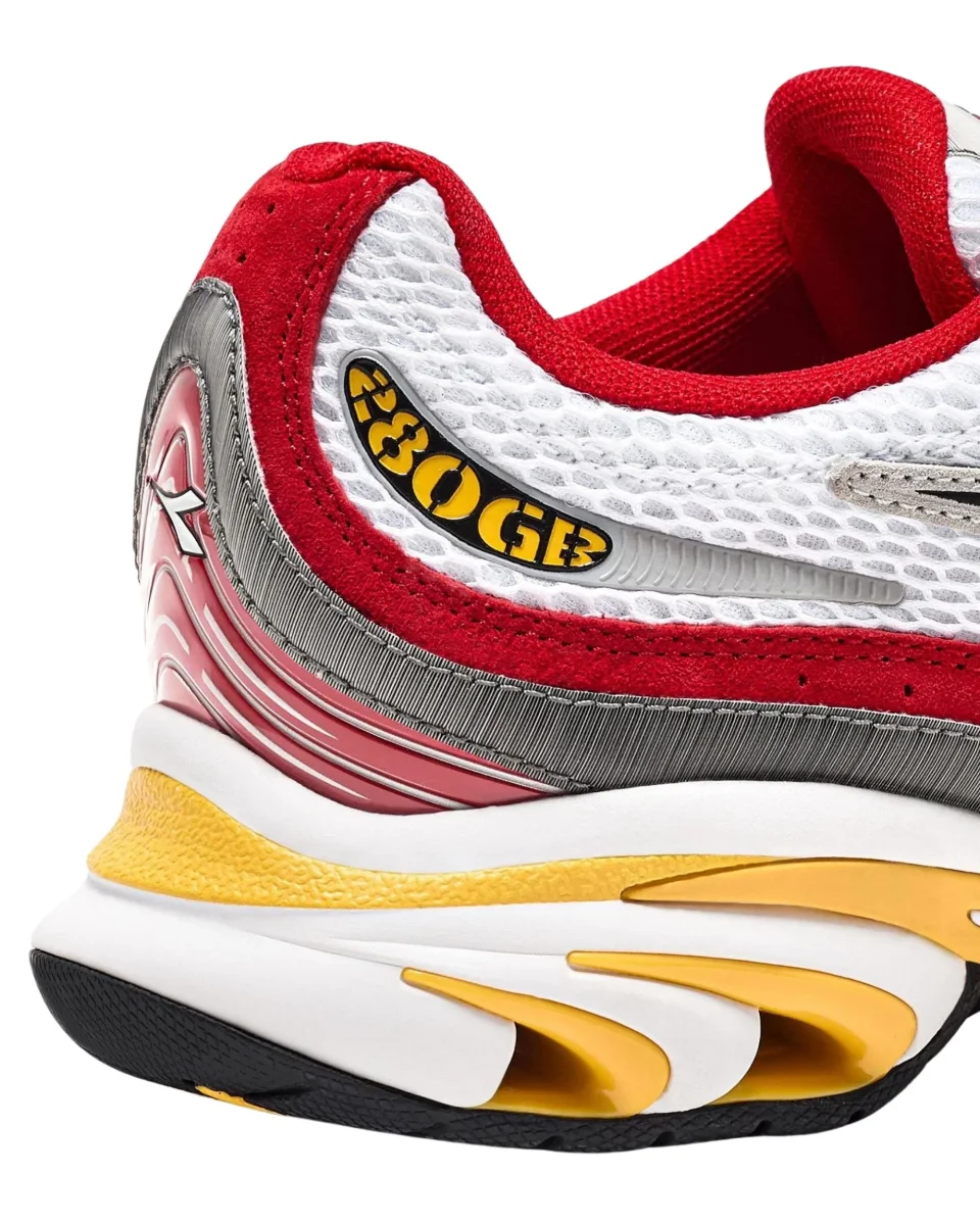 Diadora Sneaker Sportiva Style Running Bianco Pelle - immagine 6