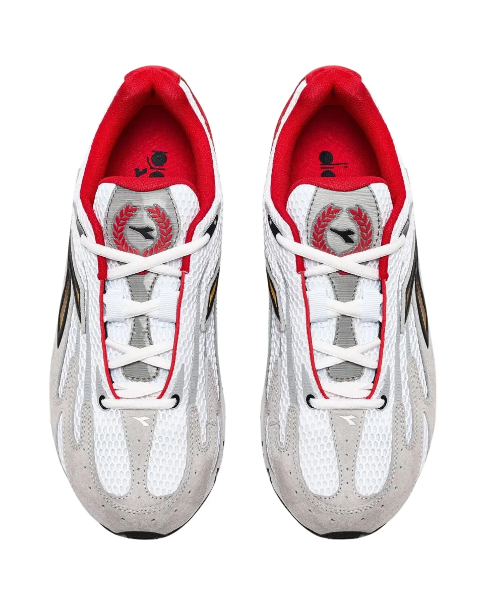 Diadora Sneaker Sportiva Style Running Bianco Pelle - immagine 7