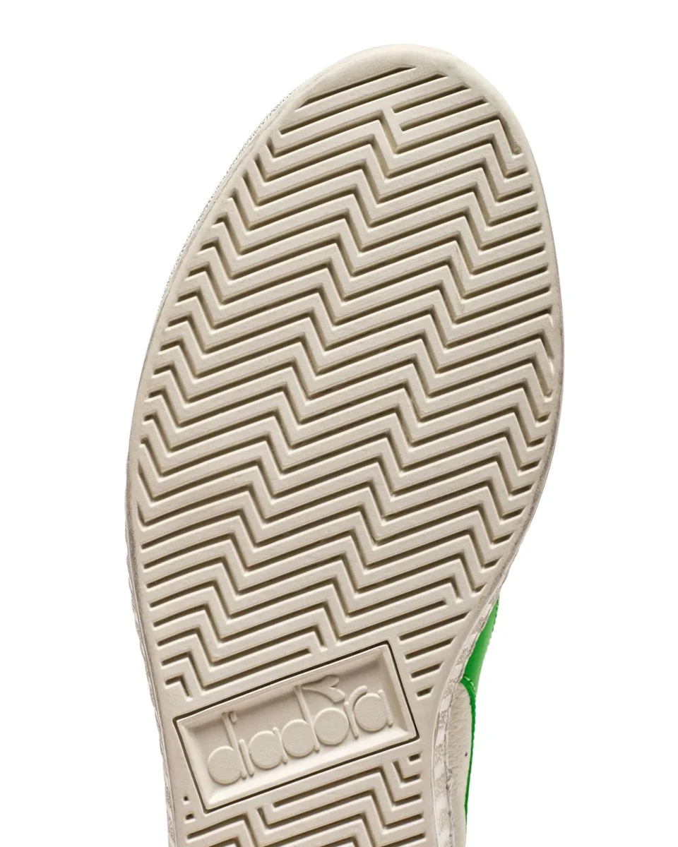 Diadora Sneakers Game L Low Fluo Waxed Pelle Bianco - immagine 7