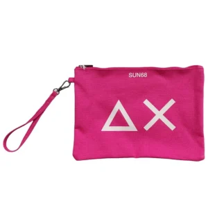 Sun68 Clutch Beach Borsetta in Cotone Viola