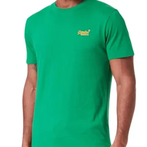 Superdry T-Shirt Soda Pop Graphic Vintage Cotone Verde