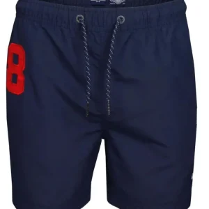 Superdry Costume da Bagno Logo Blu