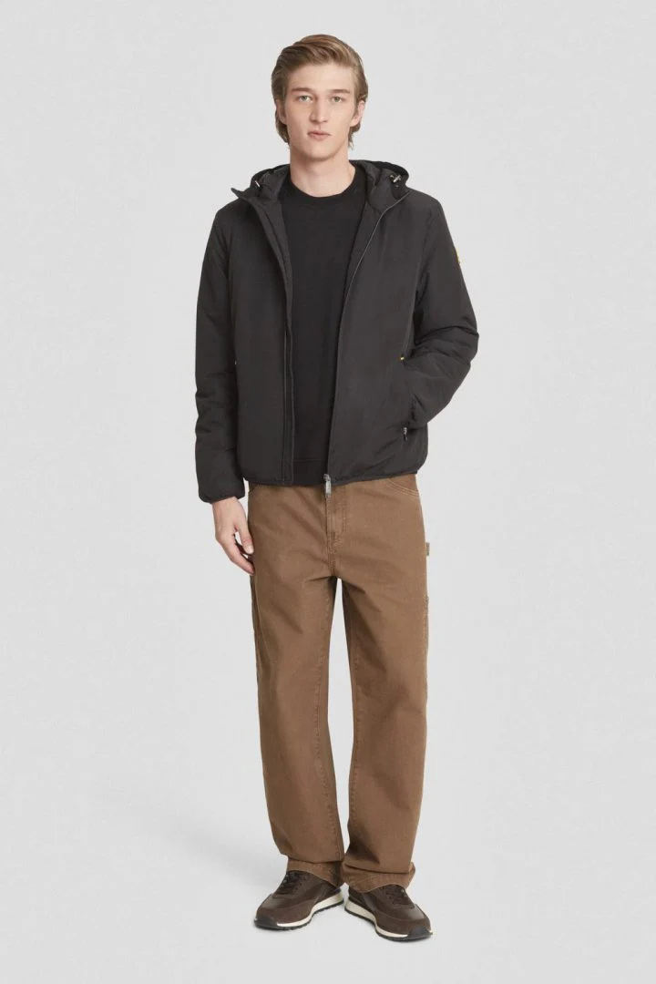 Ciesse Piumini Giubbotto Peter Giacca uomo con cappuccio imbottita nero - immagine 3