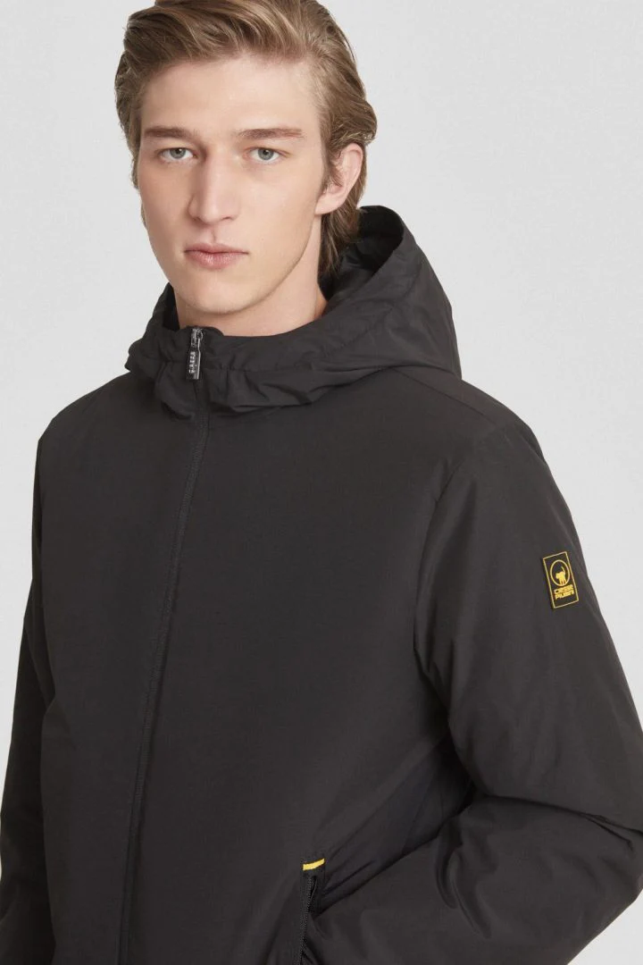 Ciesse Piumini Giubbotto Peter Giacca uomo con cappuccio imbottita nero - immagine 6