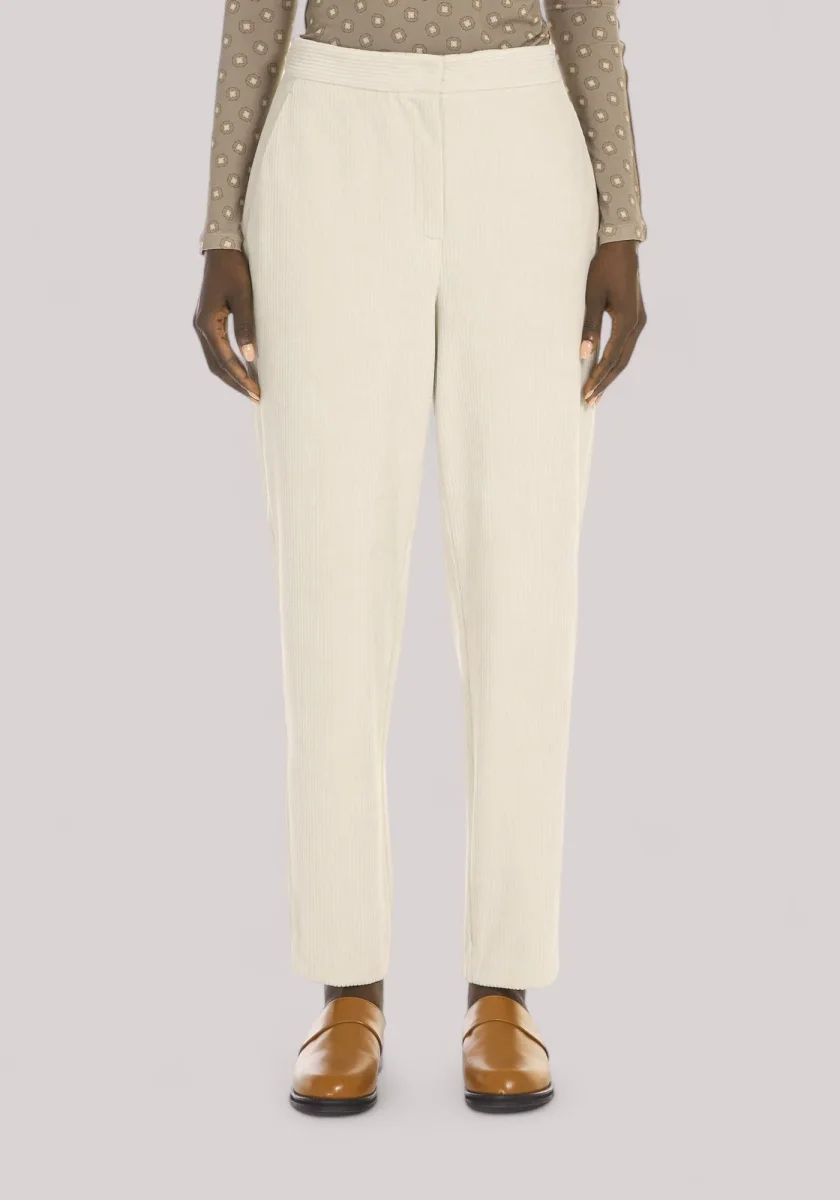 PANTALONE DONNA VELLUTO BEIGE - immagine 3